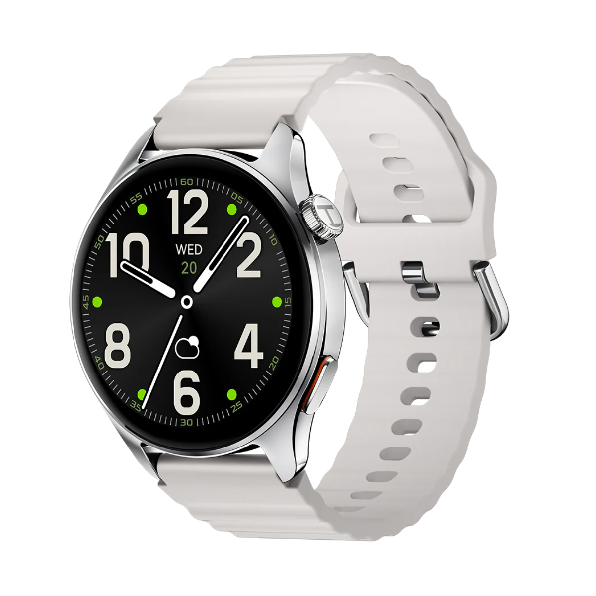 haylou-watch-4s-silver-gadgetceylon.lk-4 Haylou Watch 4S Five-Star GPS Positioning Smart Watch - Silver