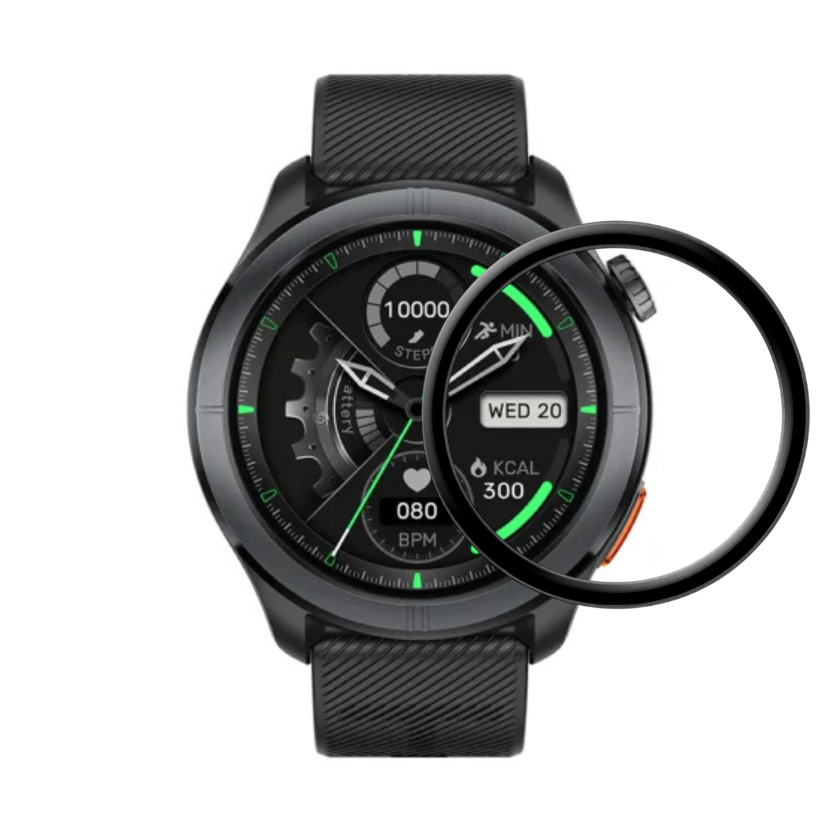 Screen-Protector-Compatible-Plating-Tempered-Haylou.lk-1 (5) PMMA Tempered Glass for Haylou Solar Neo 2 Smartwatch